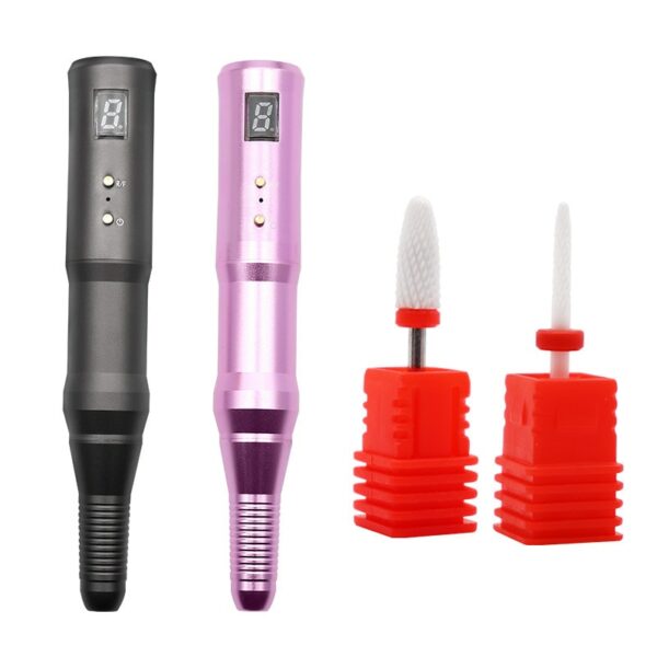 Nail Machine Direct Charging Drill Bits Grinder Remover Sharpener Ceramic Head Electric Manicure Shop Frezy Ponceuse Ongle 1