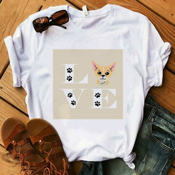 ZOGANKIN Chihuahua Momma Print Women T Shirt Summer New Fashion TShirt Funny Dog Design Lovely Girl T-shirt Tee Shirt Femme 2