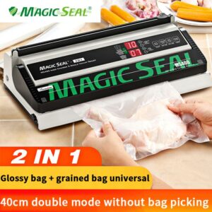 MAGIC SEAL Vacuum Sealing Machine Automatic Commercial Food Sealing Machine Small Household Sealing Packaging Machine MS400 1