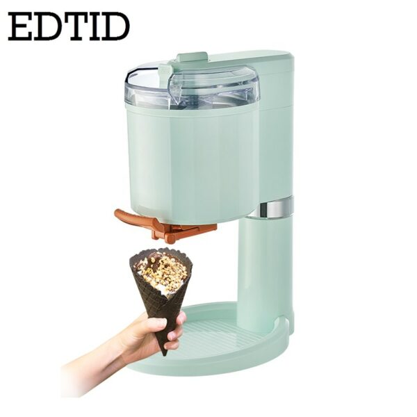 DIY Household Ice Cream Maker Electric Slush Icecream Sundae Making Machine Automatic Fruit-flavored Ice-cream Cone Smoothie EU 1