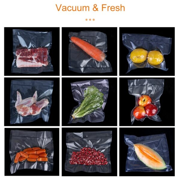 3 Rolls Best Food Vacuum Sealer Bags Kitchen Food Storage Bags 12 15 20 25cm x 500cm For Vacuum Sealer Packaging Machine 4