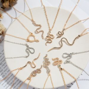 New Design Classic Animal Snake Necklace for Women Gold Color Pendant Necklace Trendy Female Birthday Jewelry Bijoux Gift 2
