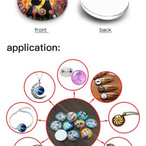 Disney Mickey Mouse Cute Cartoon 10pcs 12mm/18mm/20mm/25mm Round photo glass cabochon flat back Necklace Making findings 2