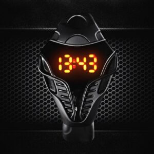 2020 New LED Digital Military Watch Cobra Men Wathces Colorful Silicone Triangle Dial Snake Head Sports Wristwatch Arm Band Gift 2