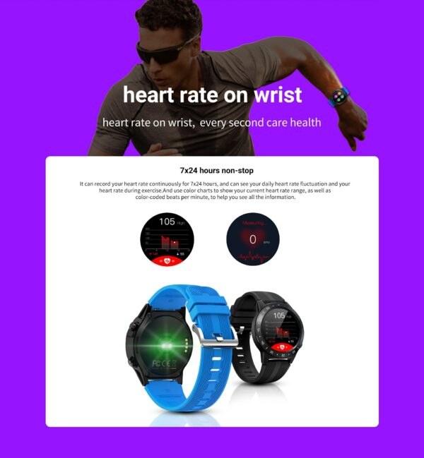 2020 exercise male heart frequency blood pressure monitoring GPS global positioning system fitness tracking sealed smart watch 5