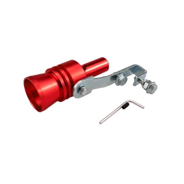Brand New Universal Simulator Whistler Exhaust Fake Turbo Whistle Pipe Sound Muffler Blow Off Car Styling Tunning Red S/M/L/XL 2