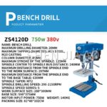 1PC Industrial Bench Drilling And Tapping Machine ZS4120D Multifunctional One Machine Dual Purpose Tapping Drilling Machine 380V 6