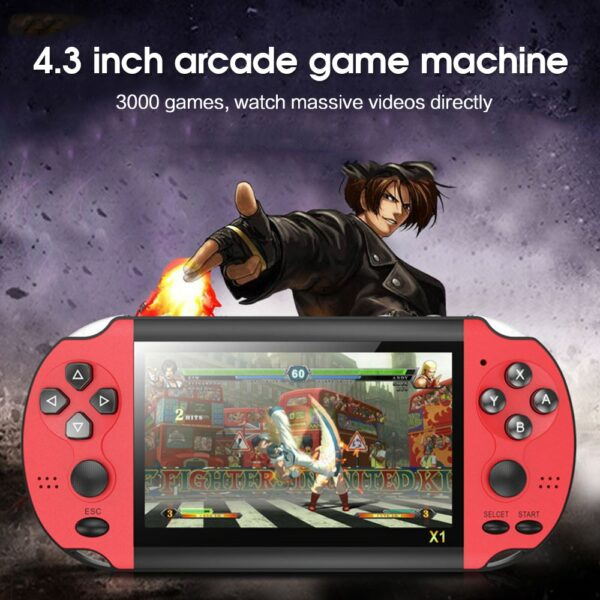 X1 4.3-inch Handheld Game Console Built-in 10000 Games Video Game Consoles 4.3-inch Classic Dual-Shake Consolas De Videojuegos 6