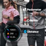 NORTH EDGE NL03 Men's Smart Watch 1.28" Touch Screen Fitness Sport Heart Rate Blood Pressure Monitor Unisex Bluetooth Smartwatch 4