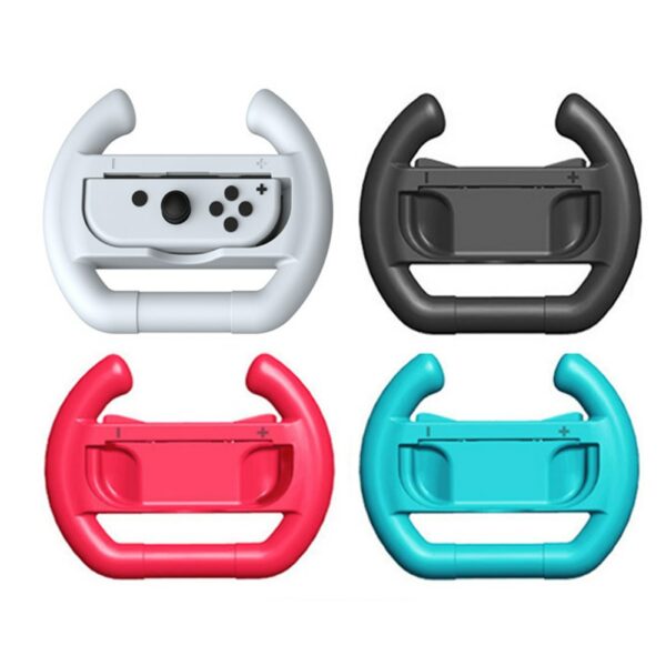 New 2PCS Joycon Controller Grip Racing Steering Wheel Handle Grips for Nintendo Switch OLED Joy-Con Controller Game Accessories 1