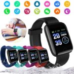 Samrt Bracelet 116 Plus Watch Color Screen Heart Rate Blood Pressure Monitoring Track Movement IP67 Waterproof Smart Watch 1