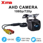 XIMA Universal AHD Fisheye Rear View Camera 170° HD Starlight Night Vision Vehicle Backup Cameras 1080P For AHD IN Put Car Radio 1