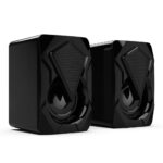 X2 Computer Speakers USB Powered 3Wx2 Bass Speakers with RGB Light for PC Wired Stereo Sound Surround Loudspeaker  For Laptop 5