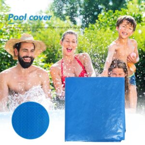 Round Swimming Paddling Pool Cover 244/305/366cm Swim Pool UV-resistant Waterproof Dustproof Cover Tub Protector 2