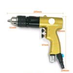 1/2" Air Drill Powerful Gun Type Pneumatic 13mm Tapping Machine Drilling  Collet Reversible for Hole Drilling 3