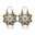 HuaTang Vintage Gold Silver Color Metal Dangle Hollow Earrings for Women Geometric Carved Ethnic Earring Indian Jewellery brinco 26