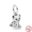 925 Sterling Silver Paw imprint Pet Dog Cat Cute Puppy Pendant Beads Fit Original Pandora Charms Bracelet Women Fine DIY Jewelry 18