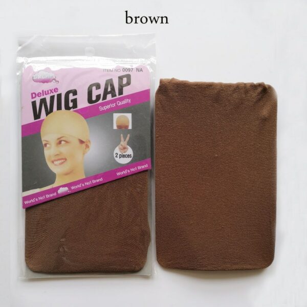 30PCS (15bag)Stocking Wig Cap Fashion Stretchable Mesh Wig Cap  Mesh Weaving Black Brown Beige Wig Hair Net Making Caps Hairnets 5