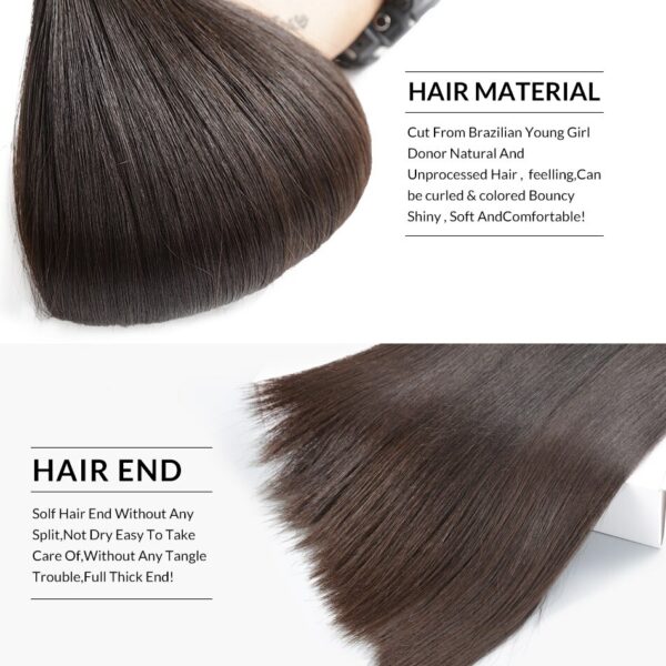 FDX 30 32 34 36 38 40 Inch Silky Straight Brazilian Hair Weave Bundles 100% Remy Human Hair Bundles 1/3/4 Pieces Natural Color 3