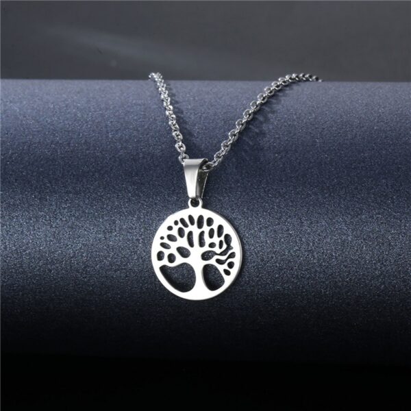 DoreenBeads Fashion Stainless Steel Necklace Tortoise Heart Tree Pendant For Women Men Necklace Jewelry 45cm long, 1 Piece 5