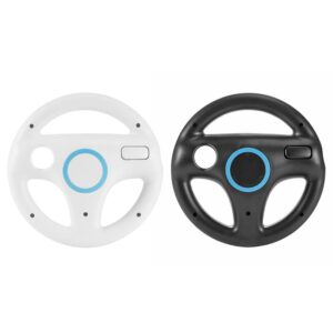 New Durable Plastic Steering Wheel For Nintend For Wii For Mario Kart Racing Games Remote Controller Console Drop Shipping 1