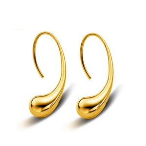 WQQCR  Free Delivery Hot Gold 18 K Earrings Water Drops Shapes Women's Fine Jewelry Gifts Spot Wholesale Gift Earrings 1