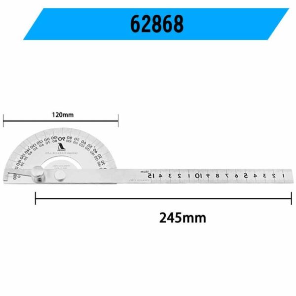 SHINWA Penguin Angle Ruler Measuring Instrument Stainless Steel Angle Gauge High Precision Woodworking tool 6