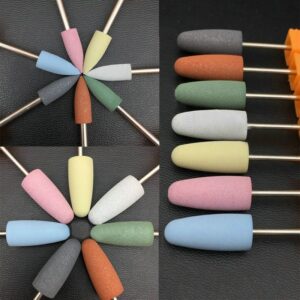 1Pcs Rubber Silicone Nail Drill Milling Cutter Drill Bits Files Burr Buffer for Electric Machine Nail Art Grinder Cuticle Tools 1