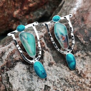 Indian Tribal Personality Natural Dangle Drop Earrings Resin Stone Boho Ethnic Vintage Hanging  2019 For Women N5E680 2