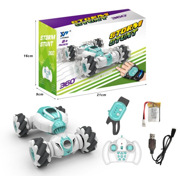 Stunt Remote Control Car By Gesture Watch Sensor Electric Toy Boys RC Powerful Drift Car 2.4GHz 4WD 360 Rotation Gift for Kids 6