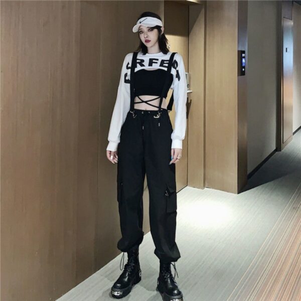 2 Pieces Sets Women Summer Fashion Letter Printing Slim Bandage Sexy Korean Style Lady All-match Crop Tops Spaghetti Strap Camis 5