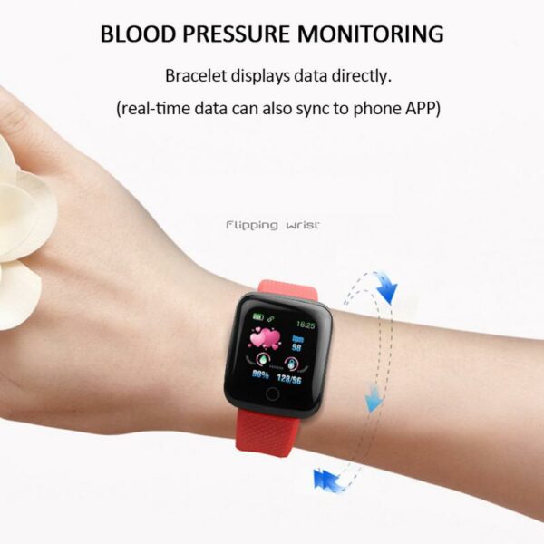 Samrt Bracelet 116 Plus Watch Color Screen Heart Rate Blood Pressure Monitoring Track Movement IP67 Waterproof Smart Watch 3