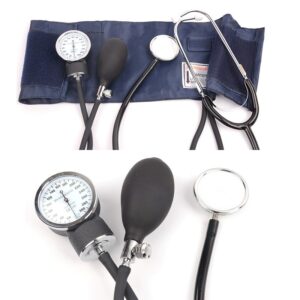 Household Medical Manual Blood Pressure Monitor Measure Stethoscope Doctor Systolic Diastolic Sphygmomanometer BP Tonometer 2