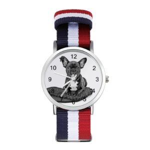 French Bulldog Quartz Watch Dog Lover Business Design Cute Pet Funky Wrist Watch Teens Style Good Quality Wristwatch 1