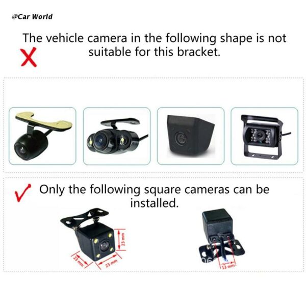 6XDB Wearproof Car Rear View Camera Bracket Reversing Camera Holder Cover for captiva 5