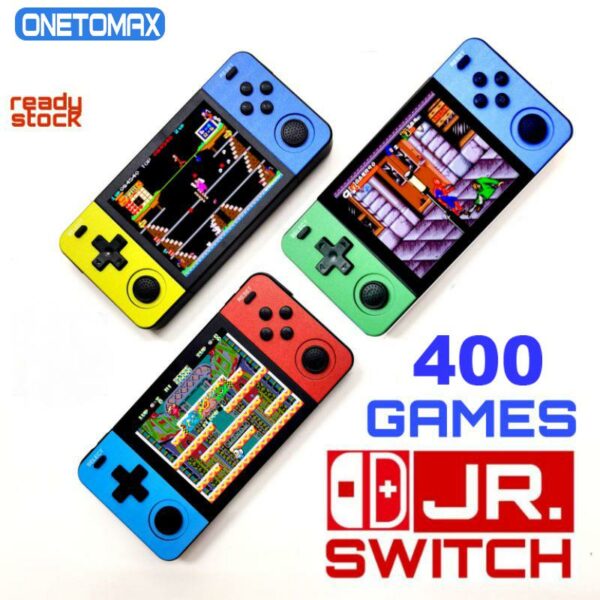4.0 inch IPS Screen 380 Retro Game Console Handheld Game Console Android Portable Game Console Built In 400 Games 2 Players 2