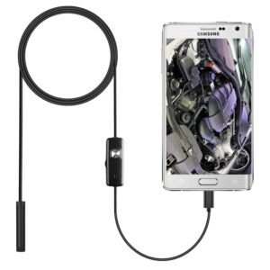 7mm Endoscope Camera Flexible IP67 Waterproof 6 Adjustable LEDs Inspection Borescope Camera Micro USB OTG Type C for Android PC 2