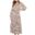 Women's Fashion Casual Printed V-neck Lace-up Elastic Waist Long-sleeved Stitching Chiffon Bohemian Layered Fold Dress فساتين 8