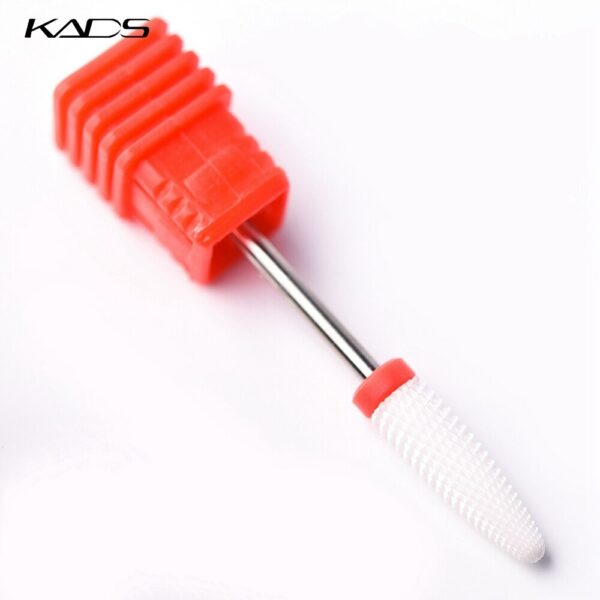 KADS Long Bullet Ceramic Nail Drill Bit Nail Polisher Grinder For Manicure and Pedicure Nail Drill Machine Tool of Nail Work 5