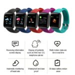Samrt Bracelet 116 Plus Watch Color Screen Heart Rate Blood Pressure Monitoring Track Movement IP67 Waterproof Smart Watch 6