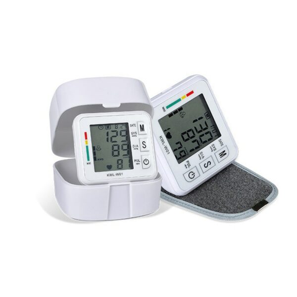 LCD Display Upper Arm Automatic Blood Pressure Monitor Wrist Sphygmomanometers BP Monitor Heart Rate Pulse meter 6