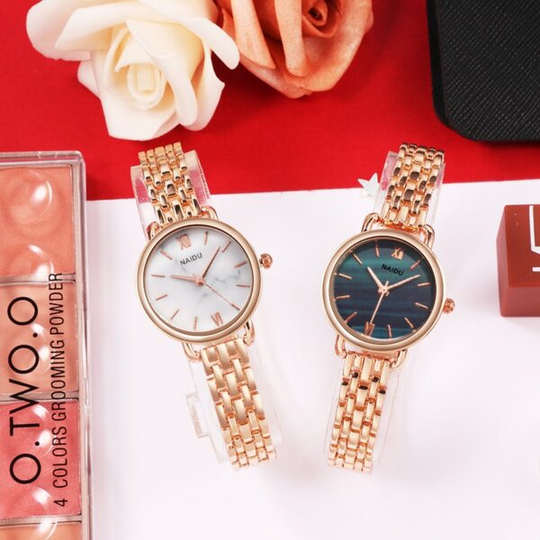 Women Watches New NAIDU Rose gold Silver Ladies Bracelet Watch womens quartz dress wristwatch feminino reloj mujer kol saati 6