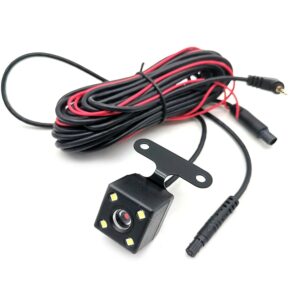 Universal Car Rear View Camera 4 LED Night Vision Backup Parking Reverse Camera with 5 Pin Extension Cable for Dashcam 1