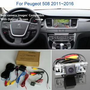 Rear View Camera For Peugeot 508 2011~2016 - Back Up Reverse Camera Sets RCA & Original Screen Compatible 1