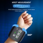 Rechargeable Voice Wrist Tonometer Automatic Blood Pressure Monitor Digital Colorful Led Display Sphygmomanometer Type-C 4