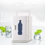 10L Mini Fridge Auto Portable Refrigerator Cooler Heater Small Freezer Car Home Daul-Use White Summer Storage Icebox With Handle 4