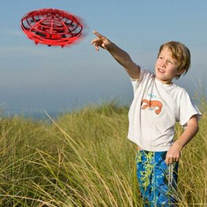 KaKBeir Mini UFO Drone Toys Infrared Sensing Control Interactive Aircraft Gesture Induction Controlled Altitude Hold Quadcopter 1