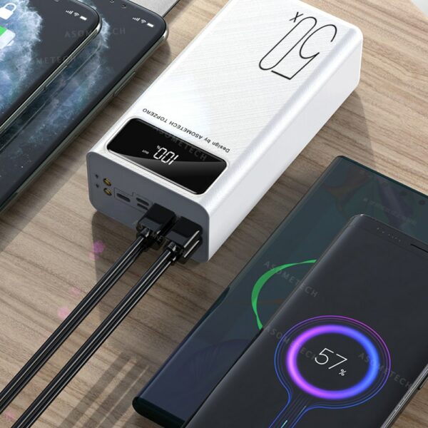 Power Bank 50000mAh Portable Charger LED Light Poverbank Powerbank 50000 mAh External Battery For iPhone Xiaomi Samsung Huawei 4