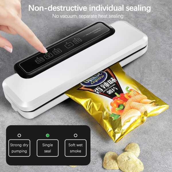 Household Food Vacuum Packaging Machine Package Sealer with Free Gift 10pcs Food Vacuum Bags Kichen Tool Food Saver 5