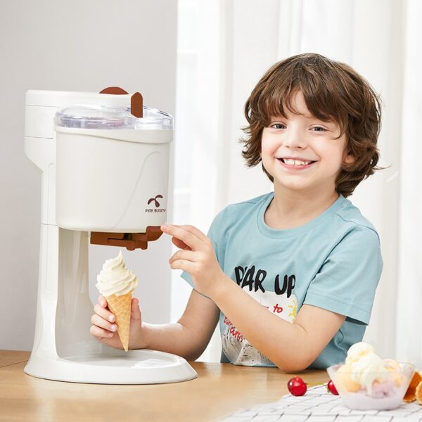 Electric Ice Cream Machine for home Slush Sundae Making Fruit-flavored Cone Smoothie 4